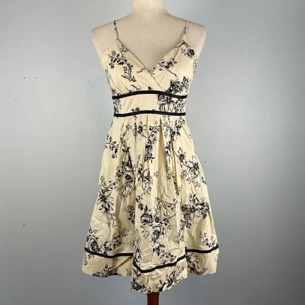 Maurices Floral Print Spaghetti Strap Midi Dress Size 3/4 EUC